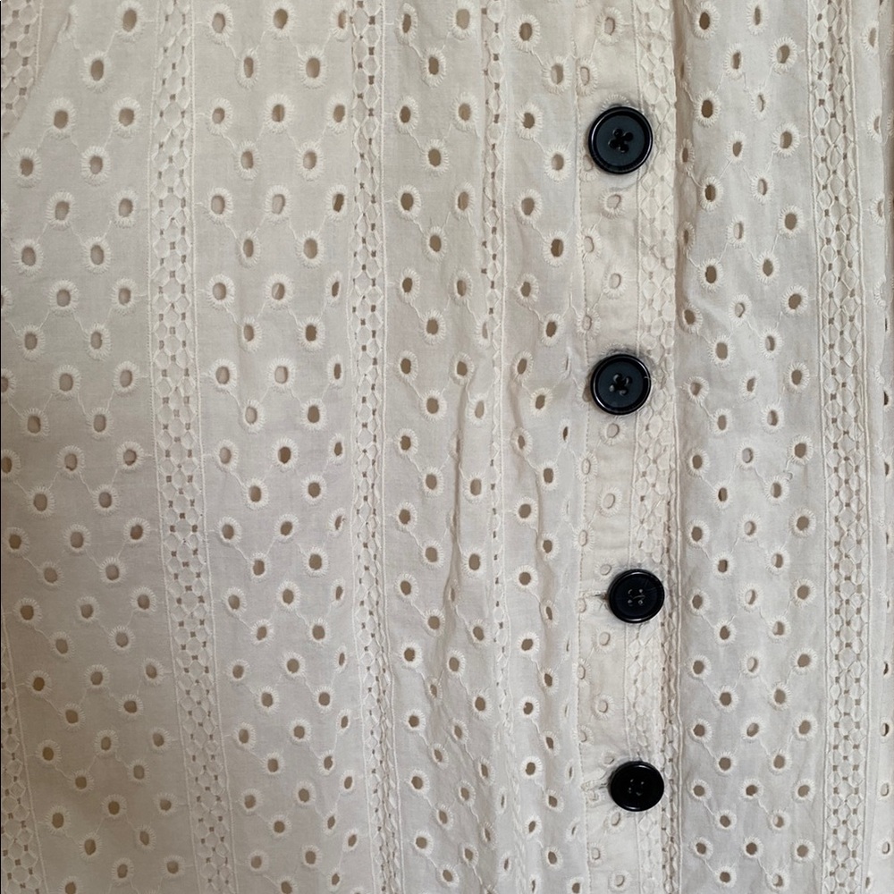 Cream Button-Down Dress - image 2